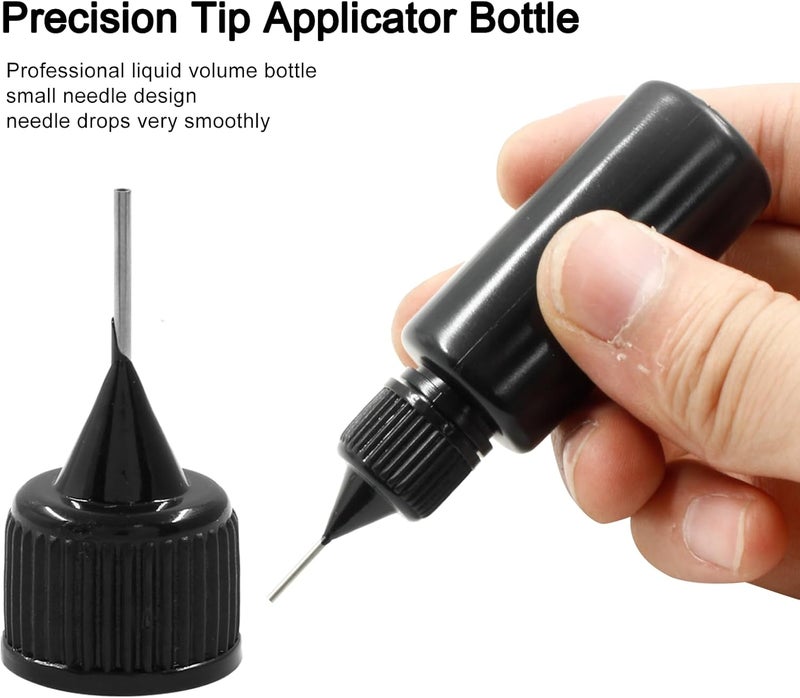 Bivethoi Precision Tip Applicator Bottle,15ml Glue Applicator Bottles, 10 PCS Plastic Needle Tip Squeeze Bottle for Quilling, DIY Paint, Acrylic Painting, Craft, Alcohol Ink and Multi-Purpose Use. - Image 5